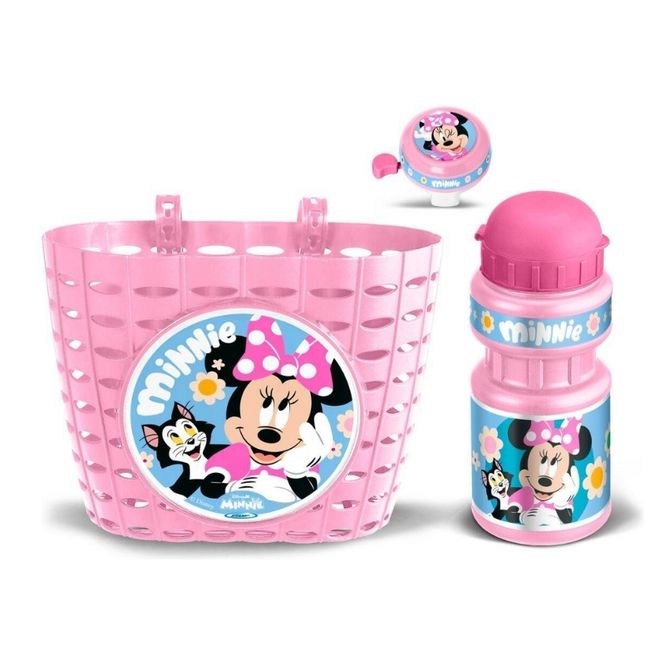Hovedbilde Sykkelsett Minnie - Kurv, drikkeflaske og ...