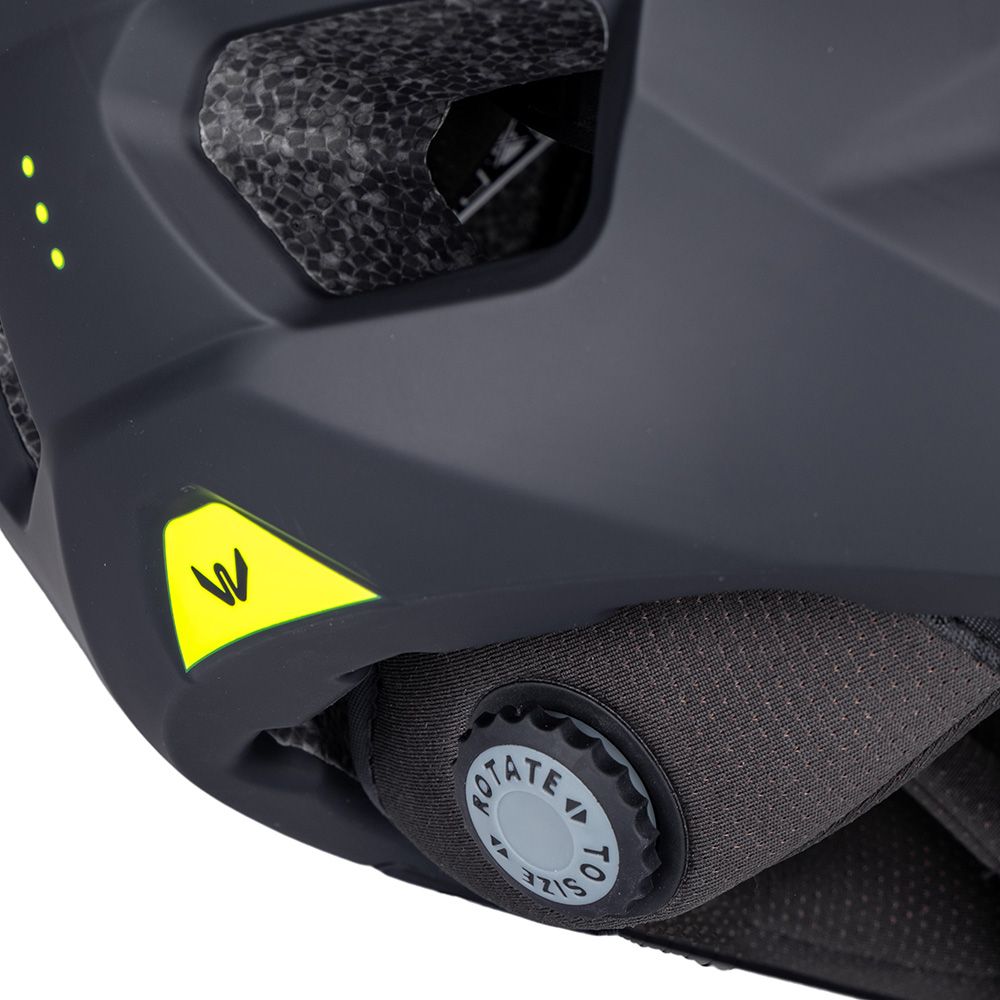 Downhillhjelm W-TEC Calheto Sort Neon | Lett Fullface Hjelm