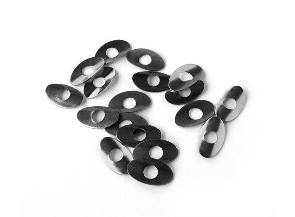 Sapim Nippelskiver Oval Liten 1,28 x 0,9 mm – 100 stk