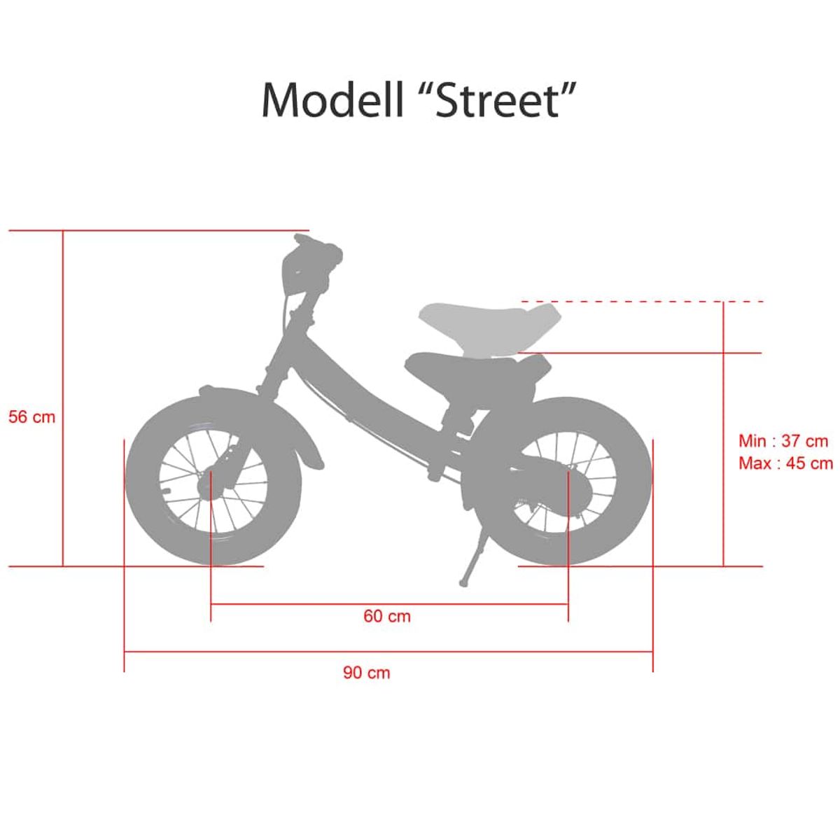 Løpesykkel Street Angel 12