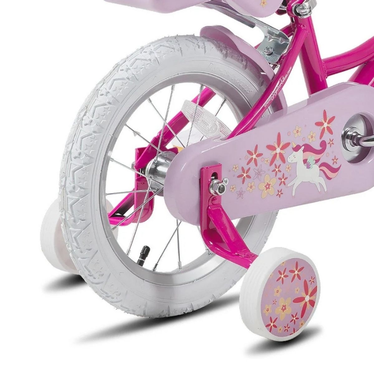 Joystar Unicorn barnesykkel 12” med støttehjul