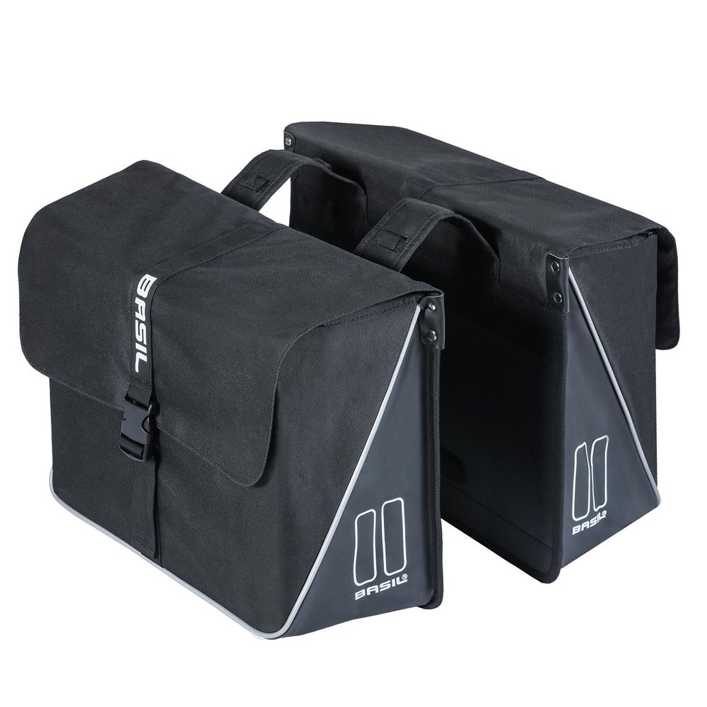 Basil Forte Dobbel Sideveske Sett Sort 35L