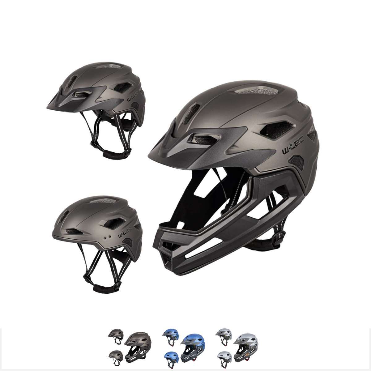 Junior Sykkelhjelm W-TEC Estreito Downhill/BMX - fargevalg