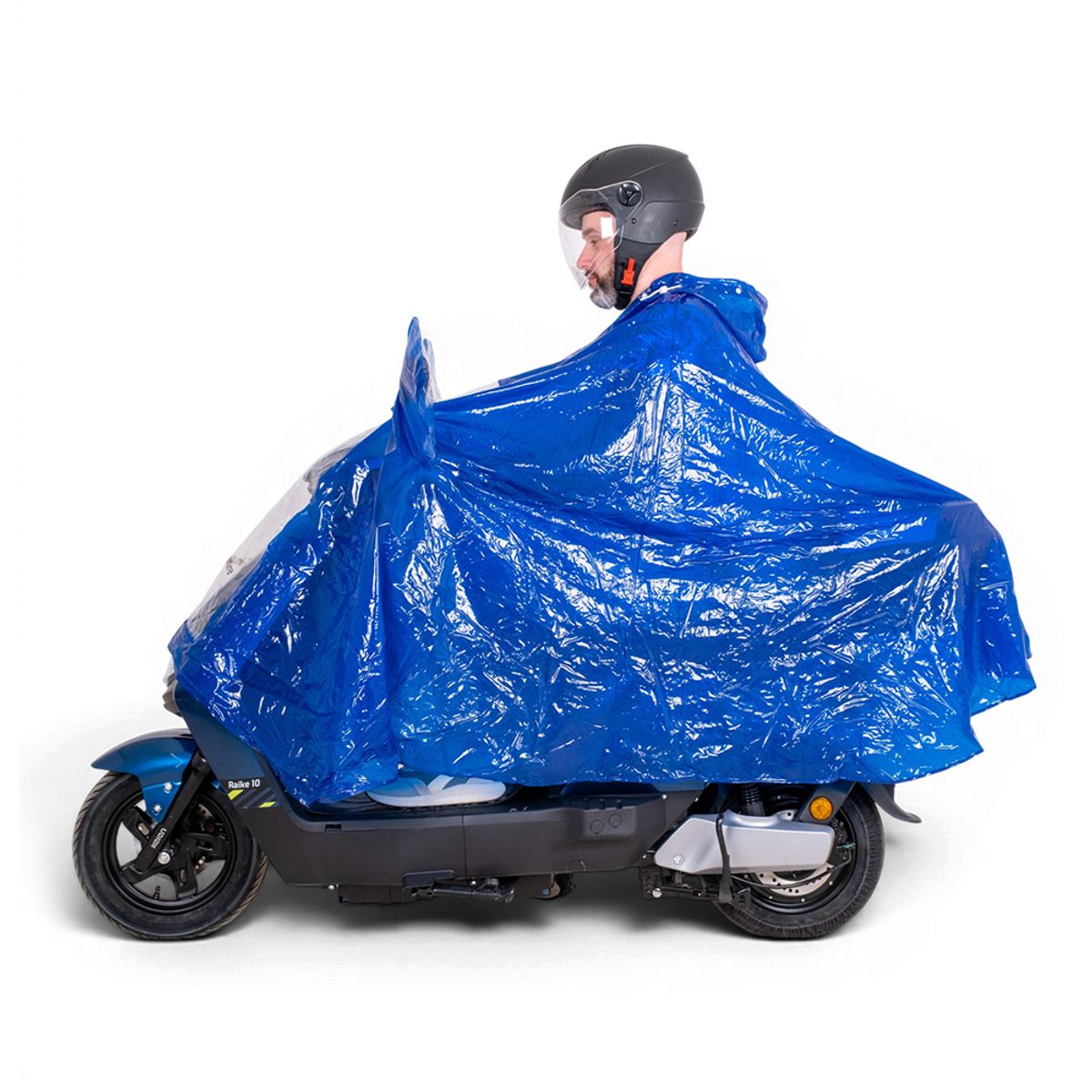 Regnponcho til elektrisk mobilitetsscooter og scooter