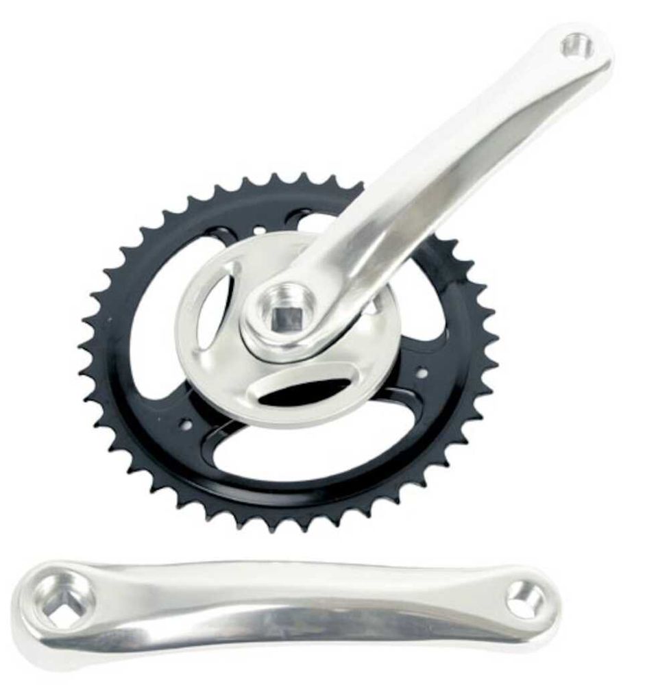 Prowheel Kranksett 42T 170mm – Aluminium, Sølv/Sort