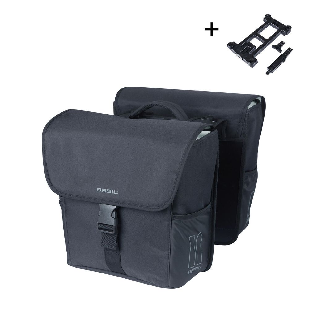 Basil GO Double MIK Sideveske - 32L inkl MIK-system