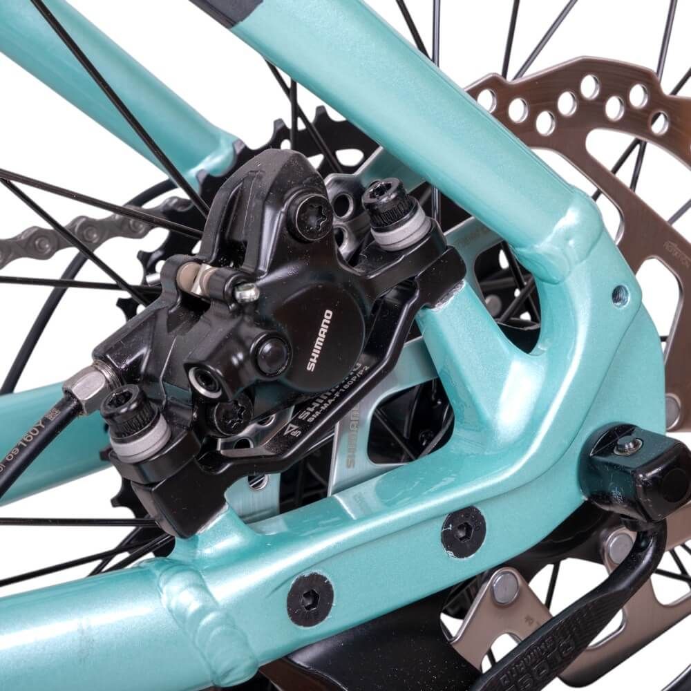 Dame Mountain E-Bike inSPORTline Asuki 630 Wh Aqua blue