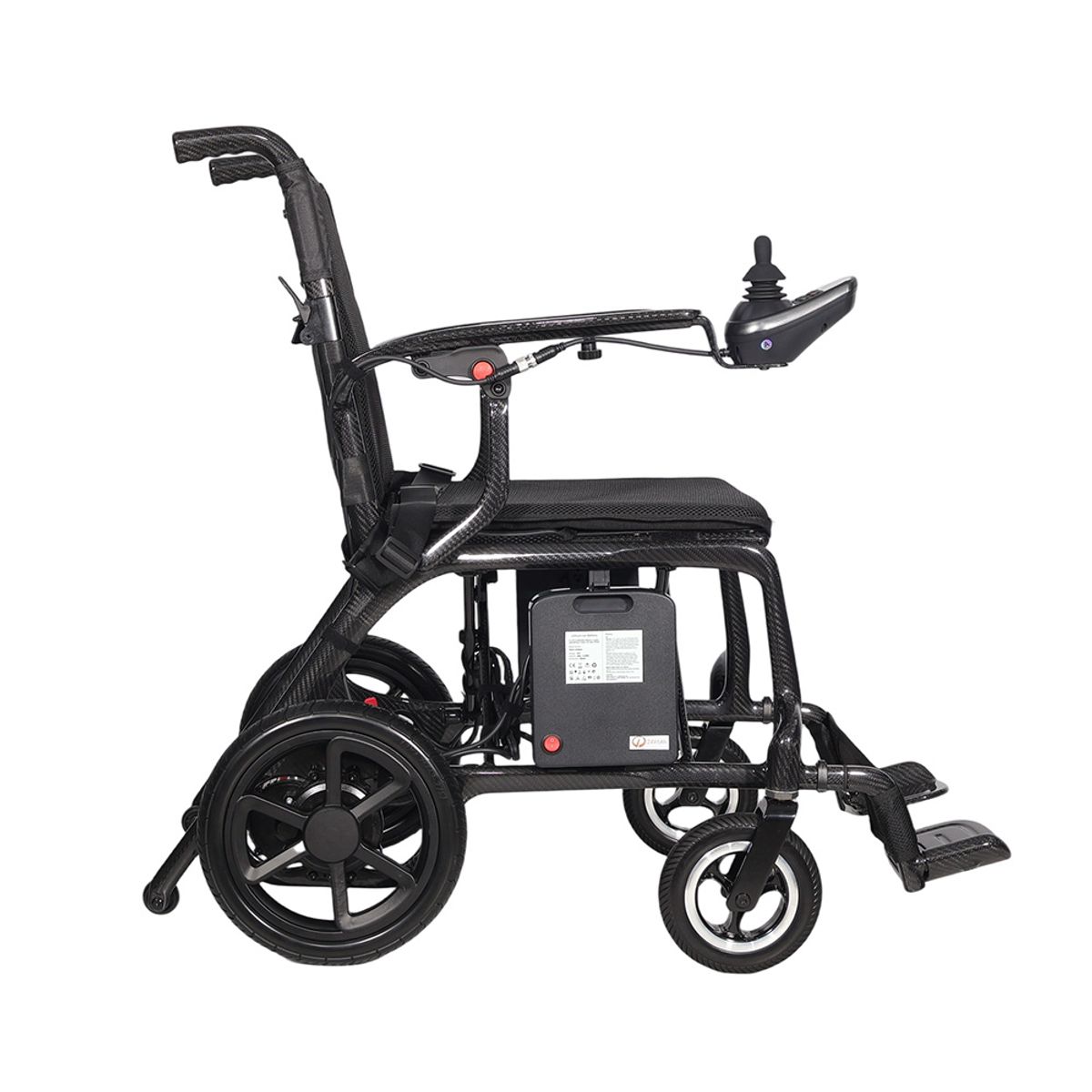 Elektrisk rullestol inSPORTline Feally karbon – Ultralett og sammenleggbar