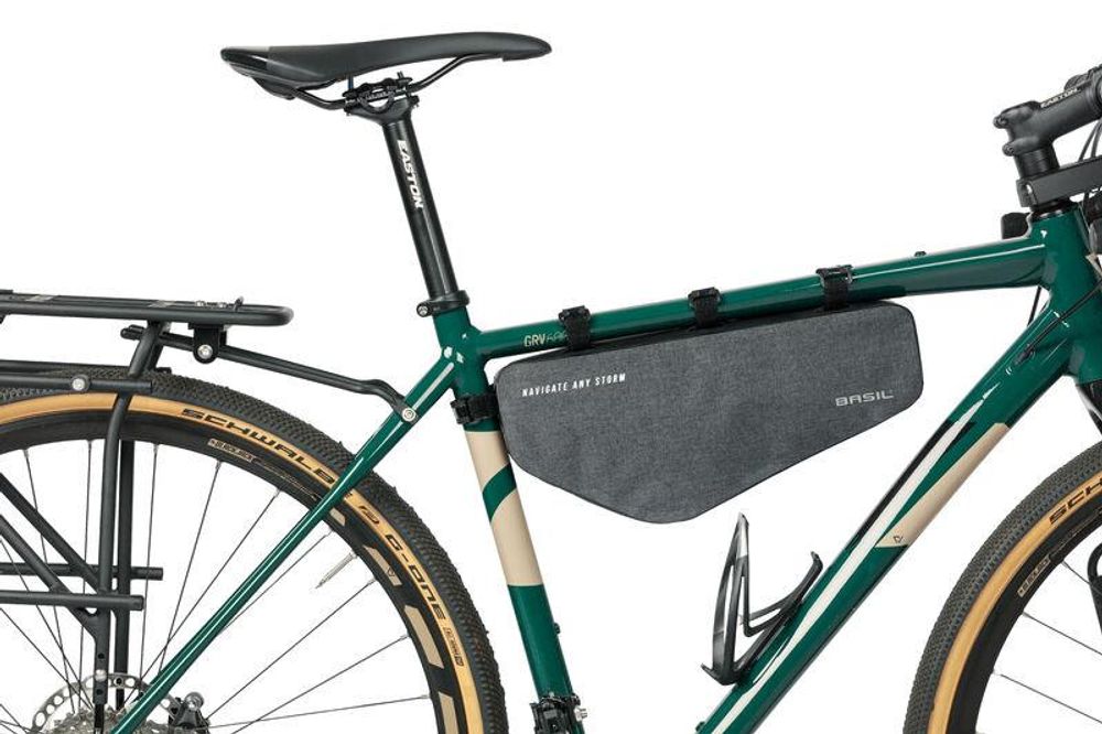 Basil Navigator Storm Rammeveske Grå - 2.2l