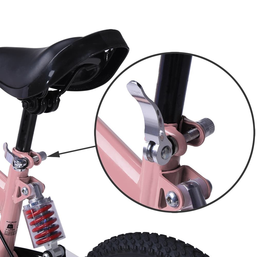 Balansesykkel med støtdemper - Rosa